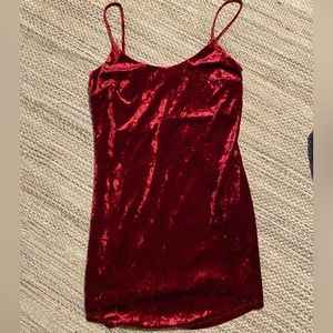 Forever 21 Red Velvet Dress